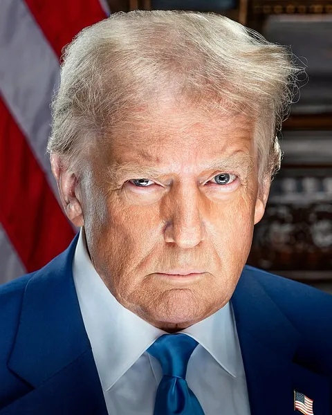 Retrato de Donald Trump